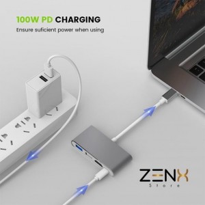 2020 best verkocht Type C Hub usb hub ZenXstore™ 6 ports 4K HD-MI USB 3.0 5Gbps Razendsnel