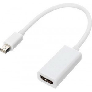 MMOBIEL Mini Display Port naar HDMI Adapter voor Macbook - Mac - Microsoft - Thunderbolt - WIT