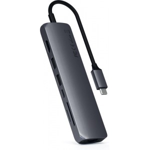 Satechi Type-C Slim Multiport Ethernet Adapter - Hub - Space Grey