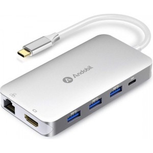 Andobil 9 in 1 USB C naar USB A hub Adapter