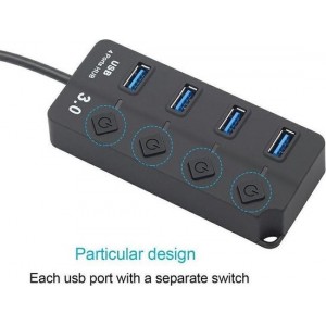 USB 3.0 TO 4*USB 3.0 port adapter with LED switch