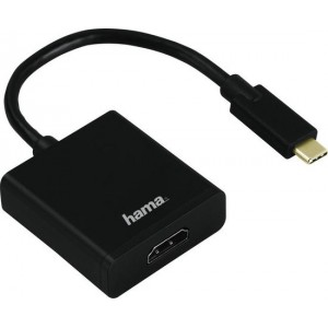 Hama USB-C/HDMI Zwart