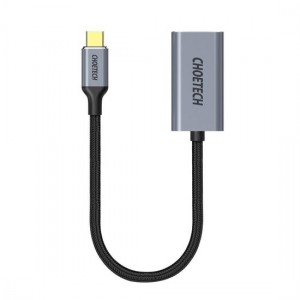 Choetech Aluminium USB-C naar HDMI adapter - 4K@60Hz - Sky Grey