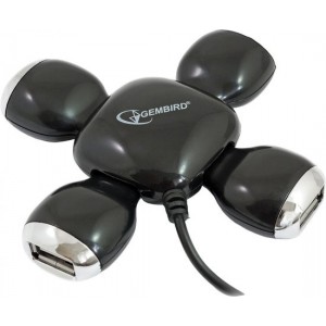 Gembird UHB-CT01 Compact foldable USB 2.0 4 port hub w/o power adapter