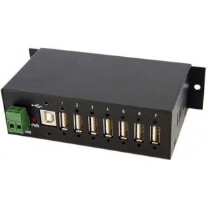 StarTech.com interface hubs Monteerbare robuuste industriële 7-poort USB-hub
