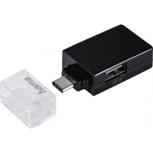 Hama USB-Type-C-hub 1:3 "Pocket", 1x USB-A 3.1, 2x USB-A 2.0