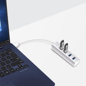 Alogic Alogic USB 3.0 4-Port USB Hub Alu Silber Premium Series