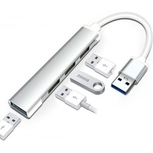Macbook - Hub - USB C naar USB A - USB 2.0 - USB 3.0 - Pro - Air - Space Grey