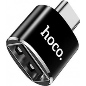 HOCO UA5 - Converter Adapter - USB-C naar USB - Opladen en Data - OTG Support - Zwart