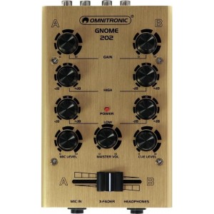 OMNITRONIC Mengpaneel - Audio mixer GNOME-202 Mini Mixer -  gold