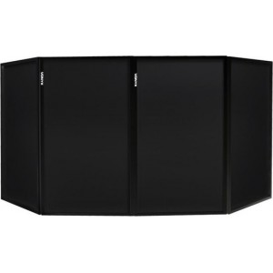 DJ Booth - Vonyx DB2B DJ-scherm met 4 panelen van 120 x 70cm voor een strakke afwerking van elke DJ Booth - Zwart