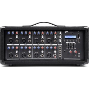 Power Dynamics PDM-C805A 8-Kanaals Mixer met Versterker en Bluetooth