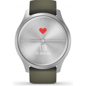 Garmin Vivomove Style - Smartwatch - 42 mm - Zilver/lichtgroen