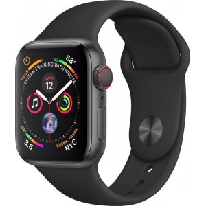 Apple Watch Series 4 GPS Cell 40mm Grey Alu Black Band