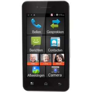 Fysic FMA-5000 - Senioren Smartphone - Met screenprotector en leren hoesje