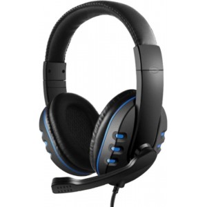 Dazzle Gaming Headset - PC/PS4/XBOX - Zwart & Blauw / Black & Blue