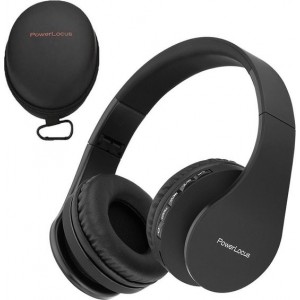 PowerLocus P1 draadloze Over-Ear Koptelefoon Inklapbaar - Bluetooth - Met microfoon – Zwart