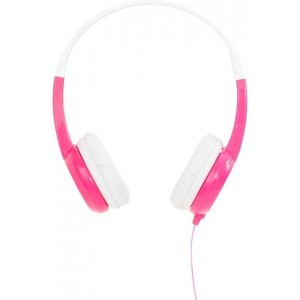 BuddyPhones 0727542484319 hoofdtelefoon/headset Hoofdtelefoons Hoofdband Roze, Wit