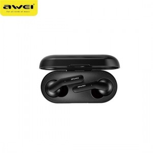 Awei 2019 Oordoppen T10C - Bluetooth V5.0 - + Oplaad Case - Airpods - Apple en Samsung – Zwart