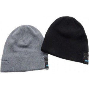 Beanie muts met draadloze Bluetooth koptelefoon, grijs , merk i12Cover