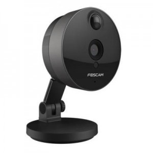Foscam beveiligingscamera: C1 - WiFi HD Indoor Camera met Bewegingsmelder + SD-opname - Zwart
