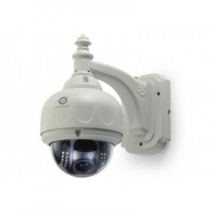 Conceptronic beveiligingscamera: Draadloze 720P cloud koepelnetwerkcamera, buitenshuis - Wit