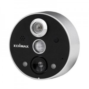 Edimax beveiligingscamera: 1/6.5" CMOS, 2.59mm / F2.8, IR LED, MJPEG, 640x480/320x240 15/30 fps, microSD/SDHC, 12 .....