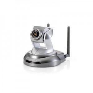 LevelOne beveiligingscamera: PT Network Camera, 5-Megapixel, 150Mbps 802.11b/g/n, Day & Night, IR LEDs - Zilver