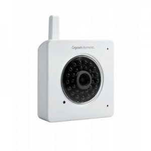 Gigaset beveiligingscamera: 1/4" CMOS, Wi-Fi 802.11 b/g/n, Ethernet, 720p HD, 30fps - Wit