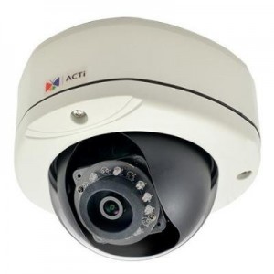 ACTi beveiligingscamera: 10MP Outdoor Dome with D/N, Adaptive IR, Basic WDR, Fixed lens - Zwart, Wit