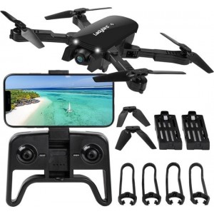 Drone - Zwart - 4K Dual Camera - 5G WIFI FPV - Mini Drone -  Met Camera - Foto - Video - Extra Accu - Quadcopter