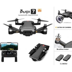 MJX Bugs 7 Drone quadcopter - 4K ULTRA HD Camera - Brushless motor - GPS 300M - opvouwbaar -terugkeer functie + Extra accu