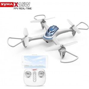 Syma X15W FPV Real time Live Camera (video en foto opname) drone - app control voor Ios & Andriod - quadcopter wit