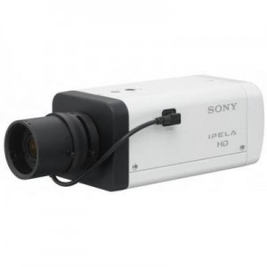 Sony beveiligingscamera: 1.37MP, 1/3" CMOS, 1280x1024, 60fps, NTSC/PAL, Fast Ethernet, white/black - Zwart, Wit