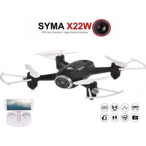 Syma X22W FPV live Camera Drone +app control functie -zwart