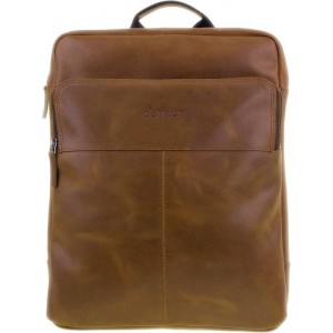 DSTRCT Limited Rugtas - 15,6 inch Laptoptas - Cognac