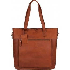 BURKELY Vintage Jade shopper - 14 inch - Cognac