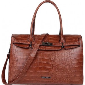 Wimona Sofia 5003 Schoudertas / Laptoptas - 15.6 inch - Cognac