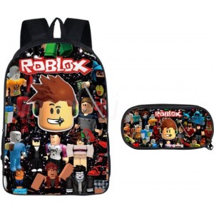 Simple Lifestyle® Roblox Rugtas en Pennen Etui - Pennenzak Kinderrugzak Schooltas Rugzak Laptoptas - 18 liter - 3 ritsvakken