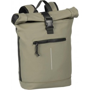 New Rebels Mart Waterproof Rolltop Laptop Rugzak - 15,6 inch - Taupe