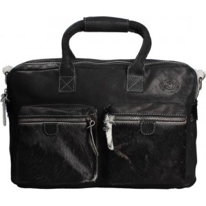 MicMac Arizona westernbag Schoudertas - 15 inch - Black