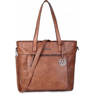 Wimona Evelina 4035 Shopper / Laptoptas - 15 inch - Cognac