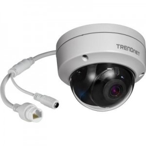 Trendnet beveiligingscamera: 8 MP, 3840 x 2160, IP66, 120 dB, Micro SD, 110 x 110 x 82.5 mm - Zwart, Wit