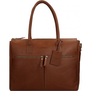 BURKELY Valerie Vintage Business Aktetas - 15 inch lapoptas - Cognac