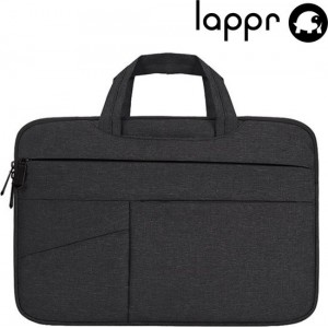 LAPPR® - Laptophoes - Laptopsleeve katoen - Laptoptas - Duurzaam - Bestseller- 14/15 inch Zwart