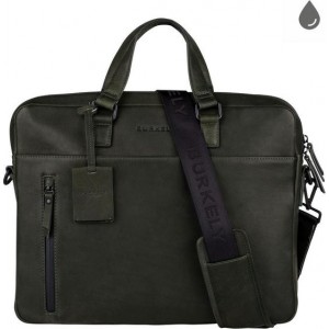 BURKELY Rain Riley Schoudertas - 15,6 inch laptoptas - Oil Groen