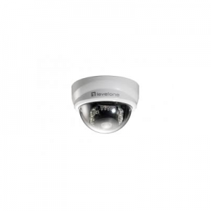 LevelOne beveiligingscamera: FCS-4101 2-Megapixel Day/Night P/T PoE Mini Dome Network Camera