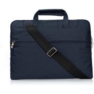 Universele Laptop hoes tas met Schouderband voor o.a. Laptop / Note book 13.3. inch - Blauw