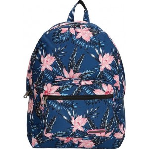 Enrico Benetti Andorra 46147 Rugtas 15" laptop - Blauw bloemenprint