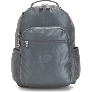 Kipling Seoul Rugzak - Steel Gr Metal